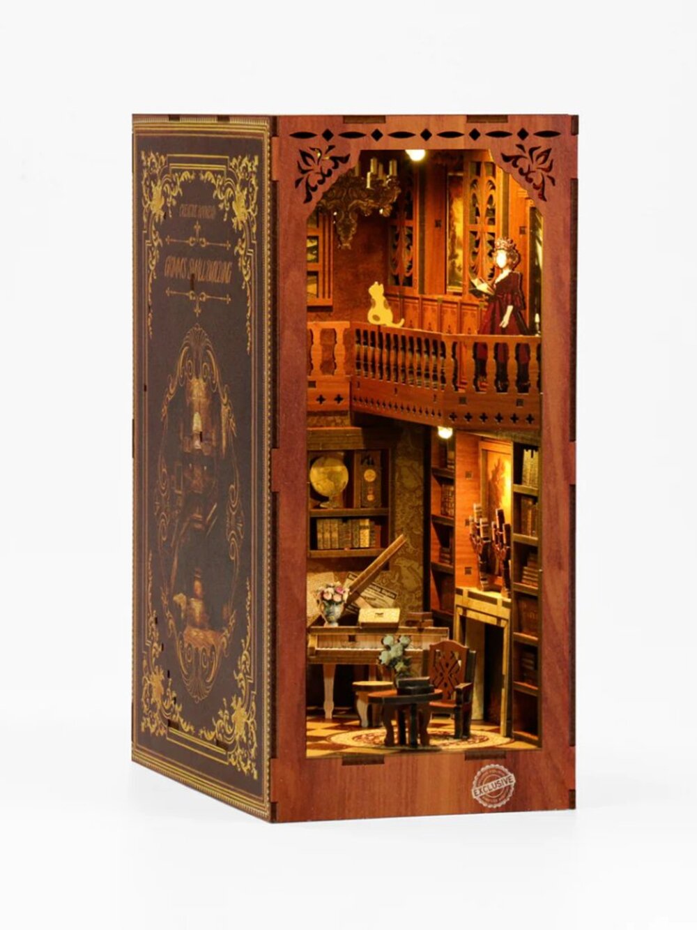 Book Nook Grimm's Small Building Kit,3D Wooden Puzzle - SEALED